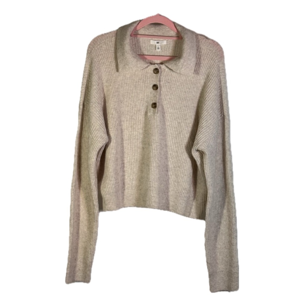 BP Nordstrom Collared Ribbed Pullover Sweater Size L - Picture 3 of 7